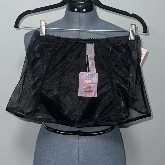 **LIKE NEW** SAVAGE X FENTY BLACK SHEER SET - Picture 3 of 4